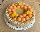 A picture of step 6 of Puffed Rice and Almond Tart with Tropical Fruit Cream.