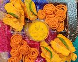 A picture of step 10 of Gujarati Nashto (Fafda Jalebi).