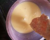 A picture of step 2 of Air-fried chicken zinger burger.