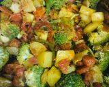 A picture of step 6 of Mix vegetables with soya.