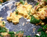 Foto del paso 5 de la receta: Espinacas a la crema con berenjenas y huevo 🥬 🍆 🥚