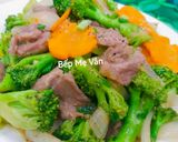 Hình bước làm 6 của món Thịt bò xào súp lơ xanh