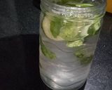 A picture of step 2 of Cucumber & Mint mocktail.