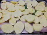 Rosada al horno con papas
