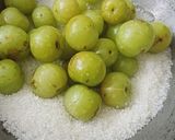 A picture of step 2 of Gooseberry murabba.