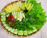Hình bước làm 3 của món Bánh tráng cuốn thịt heo
