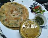 Spring Onion Lachha Paratha recipe step 2 photo
