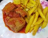 صورة لخطوة 1 من وصفة بطاطس في الفرن مع التونة من ألذ الوصفات 😋