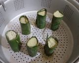 Foto langkah ke 7 dari resep Kue Putu Bambu Daun Kelor (Cetakan Daun Pisang).