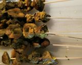 Foto langkah ke 4 dari resep Sate Ati Ampela Goreng.