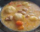 Nyírségi kapros zöldbableves krumpligombóccal recept fázis 6 fotója