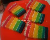 Foto langkah ke 10 dari resep Rainbow CaKe kukus Elim Sugito.