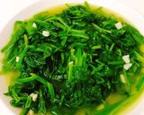 蒜炒菠菜的食譜步驟4照片