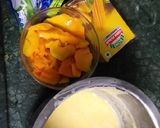 A picture of step 1 of Creamy Mango Ice Cream.