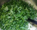 A picture of step 2 of Methi malai mutter.