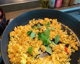 A picture of step 4 of Basil Yellow Rice.