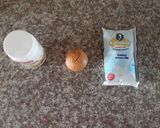 A picture of step 2 of Custard with Cake/Fruits/Cereals #themechallenge.
