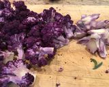 A picture of step 2 of Roast purple cauliflower and goats cheese.