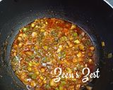A picture of step 2 of Chana Chilli.