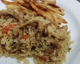 A picture of step 8 of Arroz con pechuga de pollo.