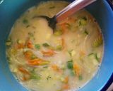 Foto del paso 8 de la receta: Zuppa di fiori di zucca - Sopa de flor de calabaza