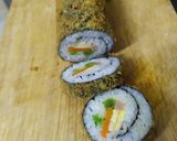 Hình bước làm 4 của món Kimbap chiên xù