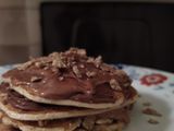 Pancakes με βρώμη, φυστικοβούτυρο και πραλίνα 🥞❣️