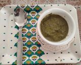 A picture of step 1 of Basil pesto sauce.