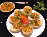 A picture of step 5 of Jacket Potatoes with Buttery Corn Chaat Stuffing.