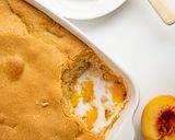 A picture of step 6 of Peach Cobbler.
