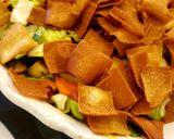 A picture of step 3 of Fattoush.