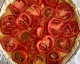 Une image de l'étape 1 de Tarte tomates et fromage raclette.