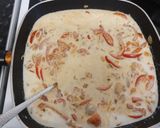 A picture of step 3 of McPhee's Coconut and Bell Pepper King Prawn Curry.