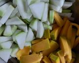 A picture of step 1 of Bottle gourd-Pumpkin and Chana daal sabzi.