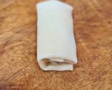 A picture of step 6 of Crispy Veg Spring Rolls & Spring roll wrapper.