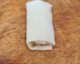 A picture of step 6 of Crispy Veg Spring Rolls & Spring roll wrapper.