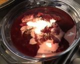 Une image de l'étape 3 de Compote de prunes d ente et pêches de vigne à la vanille.