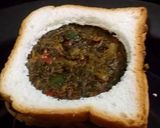 A picture of step 7 of Methi sandwich.