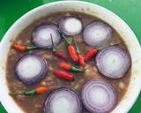 Hình bước làm 1 của món Mắm cá linh chưng