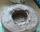 A picture of step 8 of Vickys Easter Nest Cake with Mini Egg Truffles, GF DF EF SF NF.