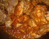 A picture of step 4 of Chicken qorma.