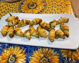 Une image de l'étape 6 de Minis croissants feuilletés au pesto de céleri et parmesan.