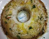 A picture of step 4 of Vegetable pulav with badam theri.