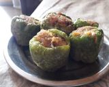 स्टफ्ड कैप्सिकम (Stuffed capsicum recipe in hindi) रेसिपी चरण 3 फोटो