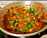 A picture of step 5 of Kadai Paneer.