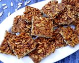 A picture of step 7 of Roasted Sunflower Seeds and Jaggery Brittles.