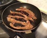 Une image de l'étape 4 de Côtes de chevreau façon travers au chorizo.