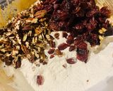 A picture of step 2 of “King Pecan” & Cranberry Cookies.