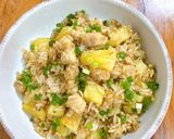 รูปขั้นตอนการทำที่ 5 ของ ข้าวไก่ผัดสับปะรด