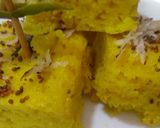 A picture of step 8 of Vegetable Dhokla.